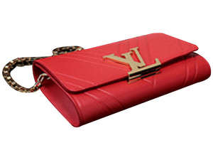 LOUIS VUITTON POCHETTE LOUISE GM CARMINE RED