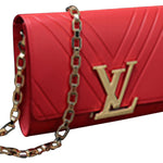 LOUIS VUITTON POCHETTE LOUISE GM CARMINE RED