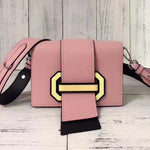 PRADA PLEX RIBBON CROSSBODY BAG PEACH YELLOW