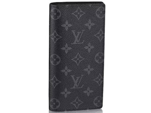 LOUIS VUITTON MONOGRAM ECLIPSE CANVAS BRAZZA WALLET M61697