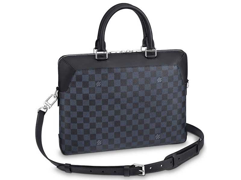 LOUIS VUITTON DAMIER COBALT CANVAS OLIVER BRIEFCASE N51199