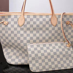 LOUIS VUITTON DAMIER AZUR CANVAS NEVERFULL MM ROSE BALLERINE N41605