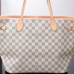 LOUIS VUITTON DAMIER AZUR CANVAS NEVERFULL MM ROSE BALLERINE N41605