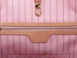 LOUIS VUITTON DAMIER AZUR CANVAS NEVERFULL MM ROSE BALLERINE N41605