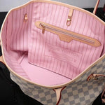 LOUIS VUITTON DAMIER AZUR CANVAS NEVERFULL MM ROSE BALLERINE N41605