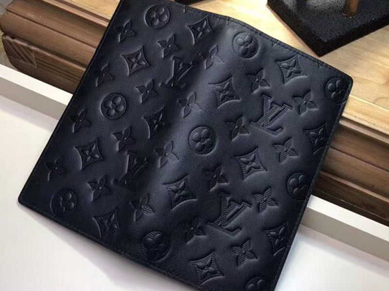 LOUIS VUITTON MONOGRAM SHADOW LEATHER BRAZZA WALLET M62900