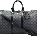 LOUIS VUITTON DAMIER GRAPHITE CANVAS KEEPALL BANDOULIERE 45 N41418