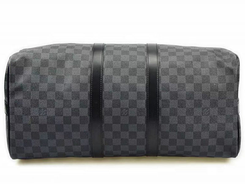 LOUIS VUITTON DAMIER GRAPHITE CANVAS KEEPALL BANDOULIERE 45 N41418