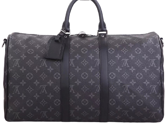 LOUIS VUITTON MONOGRAM ECLIPSE CANVAS KEEPALL BANDOULIERE 45 M40569