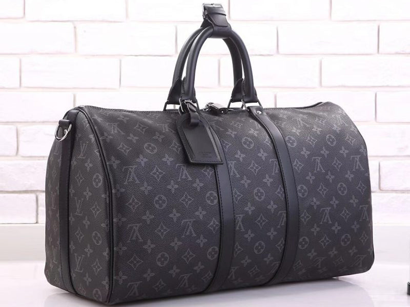 LOUIS VUITTON MONOGRAM ECLIPSE CANVAS KEEPALL BANDOULIERE 45 M40569