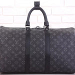 LOUIS VUITTON MONOGRAM ECLIPSE CANVAS KEEPALL BANDOULIERE 45 M40569