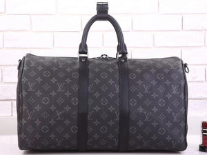 LOUIS VUITTON MONOGRAM ECLIPSE CANVAS KEEPALL BANDOULIERE 45 M40569