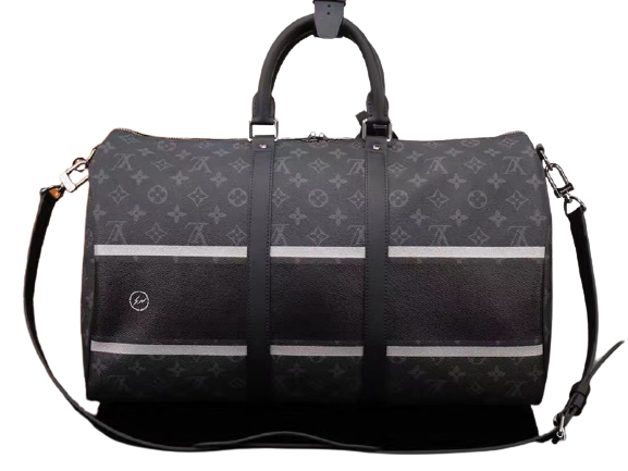 LOUIS VUITTON MONOGRAM ECLIPSE KEEPALL BANDOULIERE 45 FLASH M43413