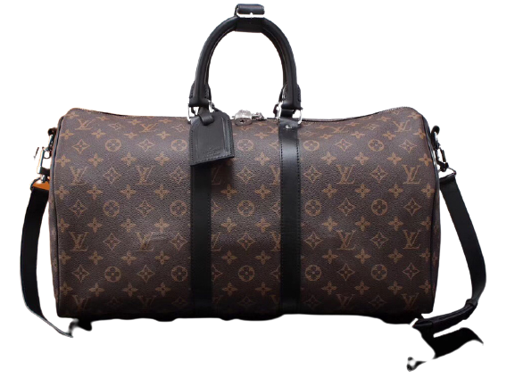 LOUIS VUITTON MONOGRAM MACASSAR CANVAS KEEPALL BANDOULIERE 45 M56711