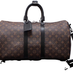 LOUIS VUITTON MONOGRAM MACASSAR CANVAS KEEPALL BANDOULIERE 45 M56711