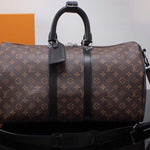 LOUIS VUITTON MONOGRAM MACASSAR CANVAS KEEPALL BANDOULIERE 45 M56711