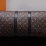 LOUIS VUITTON MONOGRAM MACASSAR CANVAS KEEPALL BANDOULIERE 45 M56711