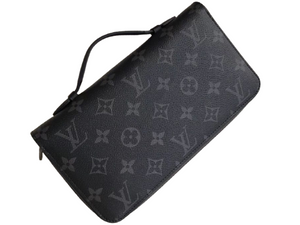 LOUIS VUITTON MONOGRAM ECLIPSE CANVAS ZIPPY XL WALLET M61698