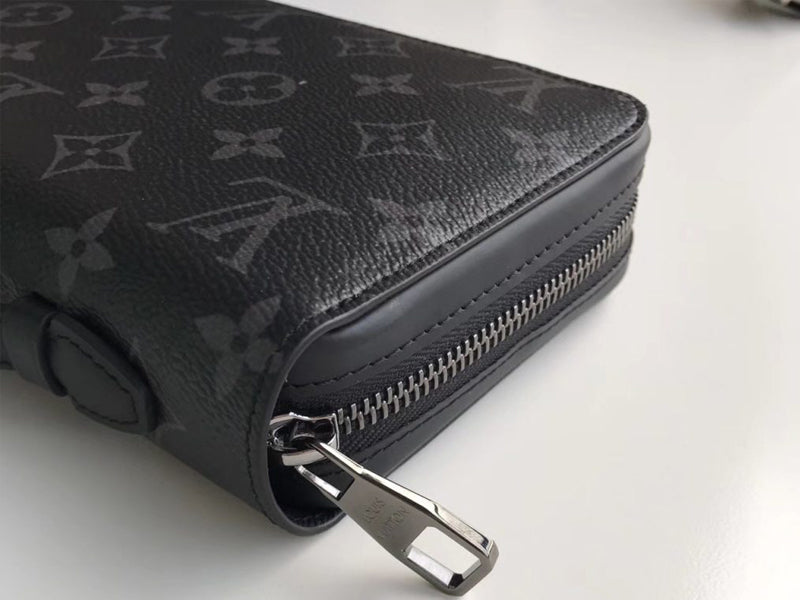 LOUIS VUITTON MONOGRAM ECLIPSE CANVAS ZIPPY XL WALLET M61698