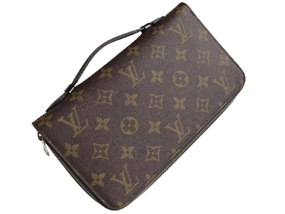 LOUIS VUITTON MONOGRAM MACASSAR CANVAS ZIPPY XL WALLET M61506