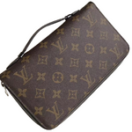 LOUIS VUITTON MONOGRAM MACASSAR CANVAS ZIPPY XL WALLET M61506