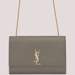 SAINT LAURENT YSL LARGE KATE CHAIN BAG GREY H-YSLSHSG073330MD2