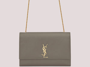 SAINT LAURENT YSL LARGE KATE CHAIN BAG GREY H-YSLSHSG073330MD2