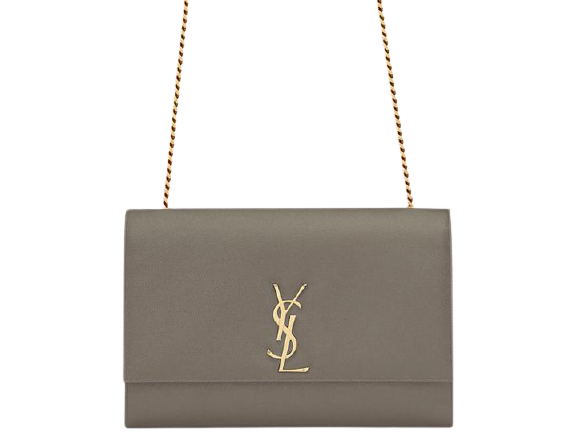 SAINT LAURENT YSL LARGE KATE CHAIN BAG GREY H-YSLSHSG073330MD2