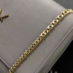 SAINT LAURENT YSL LARGE KATE CHAIN BAG GREY H-YSLSHSG073330MD2