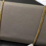 SAINT LAURENT YSL LARGE KATE CHAIN BAG GREY H-YSLSHSG073330MD2