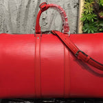 LOUIS VUITTON X SUPREME EPI LEATHER KEEPALL BANDOULIERE 45 RED