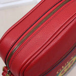 GUCCI PRINT MESSENGER BAG RED