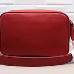 GUCCI PRINT SHOULDER BAG RED