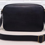 GUCCI PRINT SHOULDER BAG BLACK