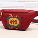 GUCCI PRINT SMALL BELT BAG RED