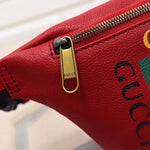 GUCCI PRINT SMALL BELT BAG RED