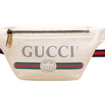 GUCCI PRINT SMALL BELT BAG WHITE