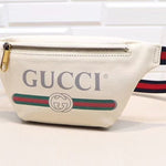 GUCCI PRINT SMALL BELT BAG WHITE