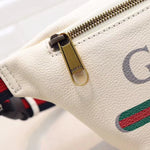 GUCCI PRINT SMALL BELT BAG WHITE