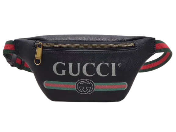 GUCCI PRINT SMALL BELT BAG BLACK