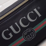 GUCCI PRINT SMALL BELT BAG BLACK