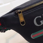 GUCCI PRINT SMALL BELT BAG BLACK