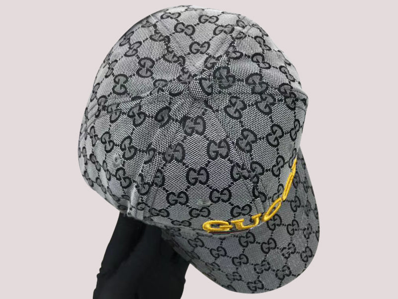 GUCCI GREY GG WITH VINTAGE LOGO BASEBALL CAP