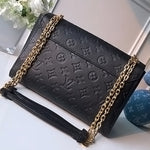 LOUIS VUITTON MONOGRAM EMPREINTE VAVIN CHAIN WALLET BLACK M63398