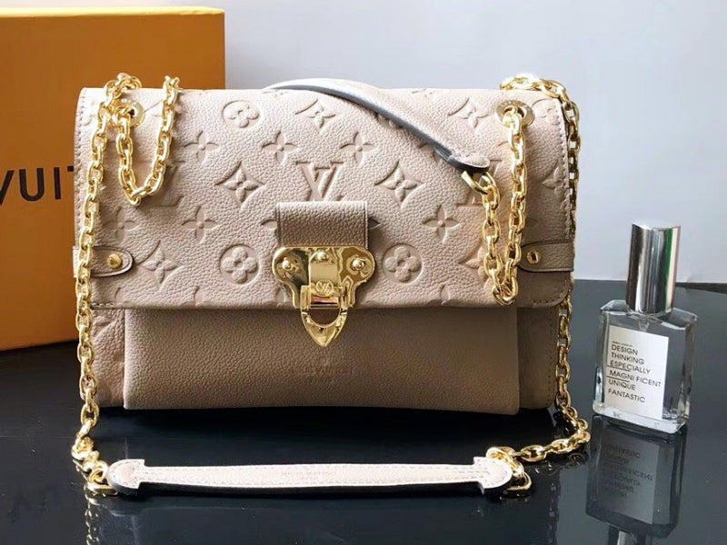 LOUIS VUITTON MONOGRAM EMPREINTE VAVIN PM BEIGE M43931