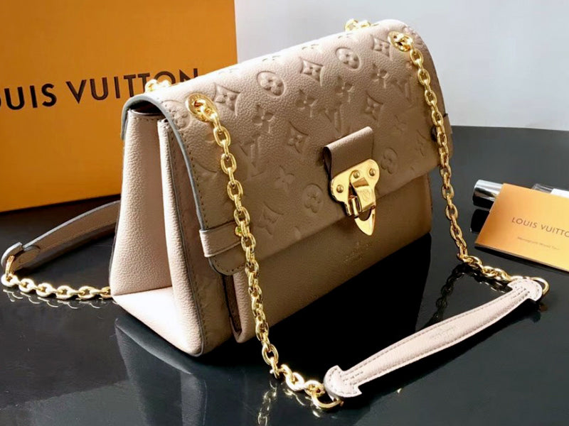 LOUIS VUITTON MONOGRAM EMPREINTE VAVIN PM BEIGE M43931