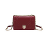 DIOR SMALL DIORAMA LAMBSKIN BAG BURGUNDY D05261