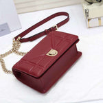 DIOR SMALL DIORAMA LAMBSKIN BAG BURGUNDY D05261