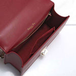 DIOR SMALL DIORAMA LAMBSKIN BAG BURGUNDY D05261