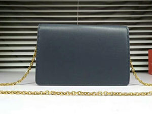 DIOR SADDLE CALFSKIN LEATHER CLUTCH DARK BLUE D66201